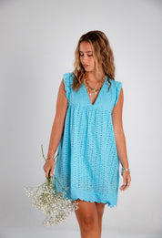 Vestido Amber celeste