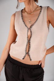Chaleco Sophie beige